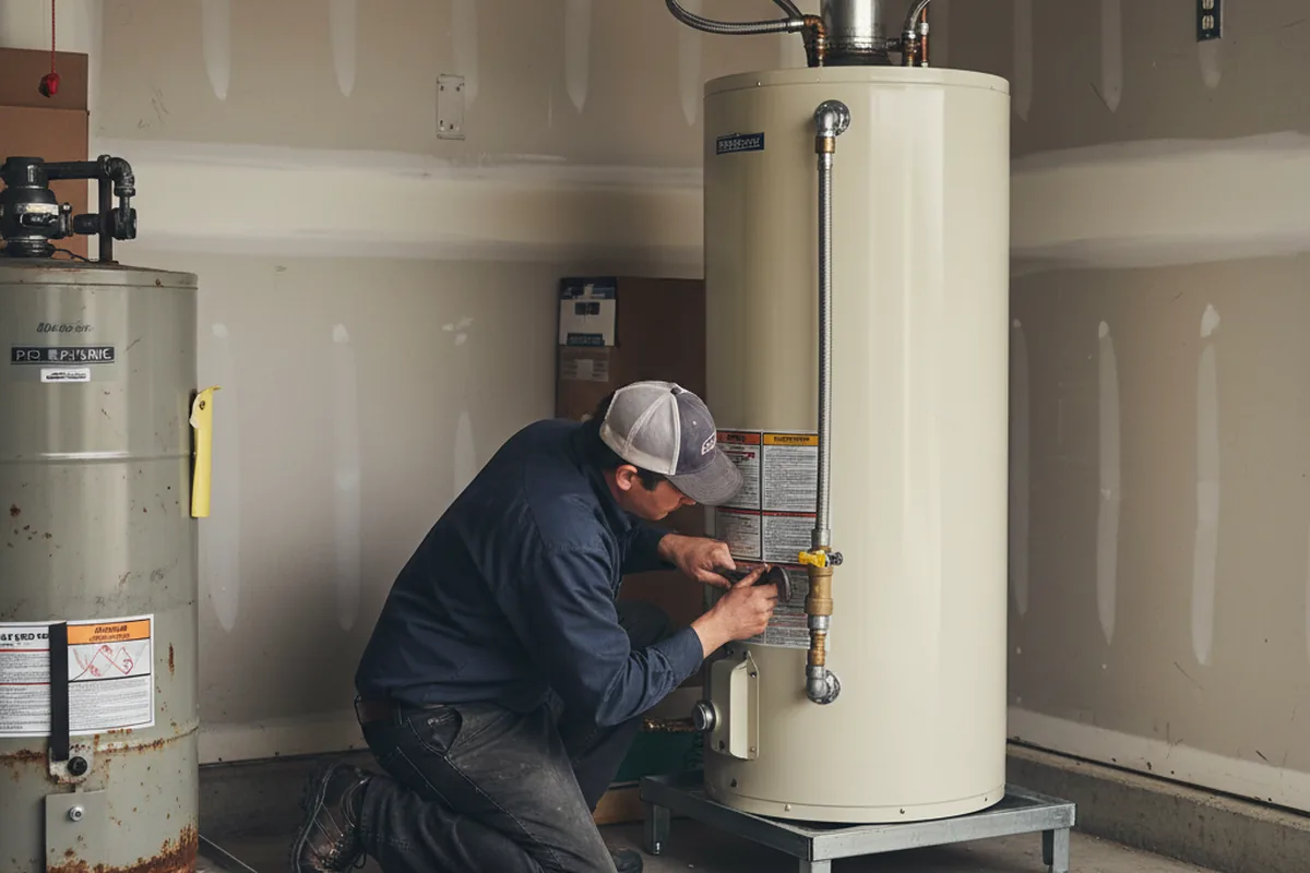 Water heater and shutoff valve replacement in Truckee